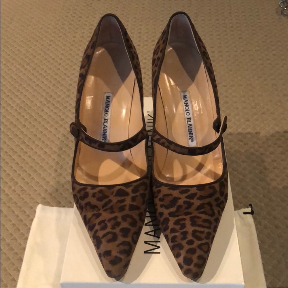 Leopard print heels